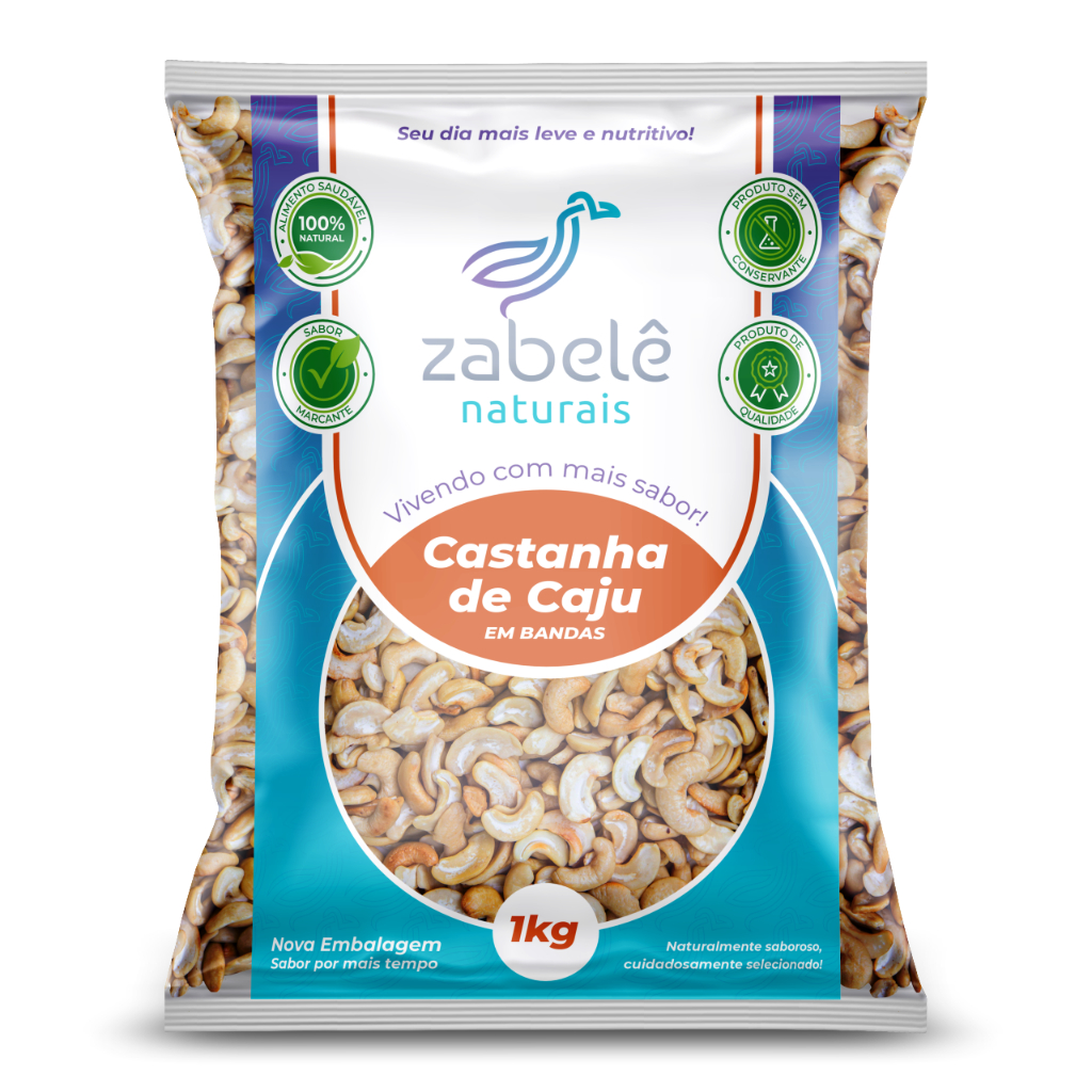 Castanha de Caju em Bandas 1 kg- Zabelê Naturais