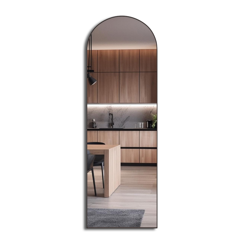 Espelho Base Reta Oval 110X50 Corpo Inteiro Grande Moderno Lançamento